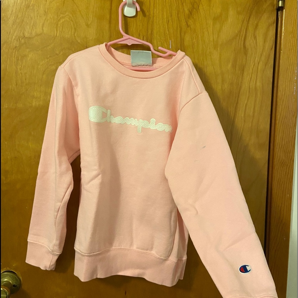 Pink champion crew neck
